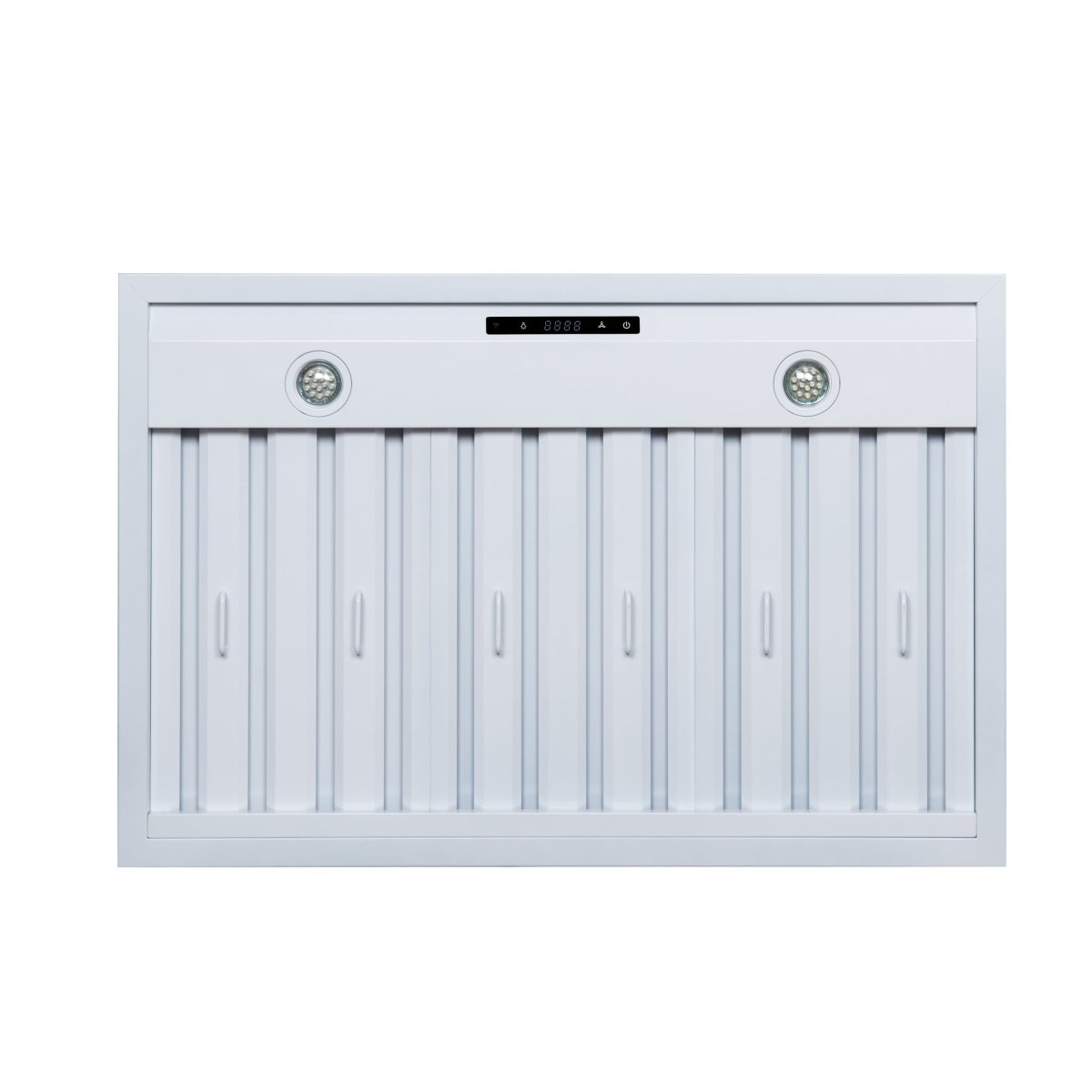 Ambassador 36" Range Hood in White with 427 CFM, 3 speeds, Dishwasher safe Baffle filters, LED Lights and Remote Control - BonPrix Électroménagers