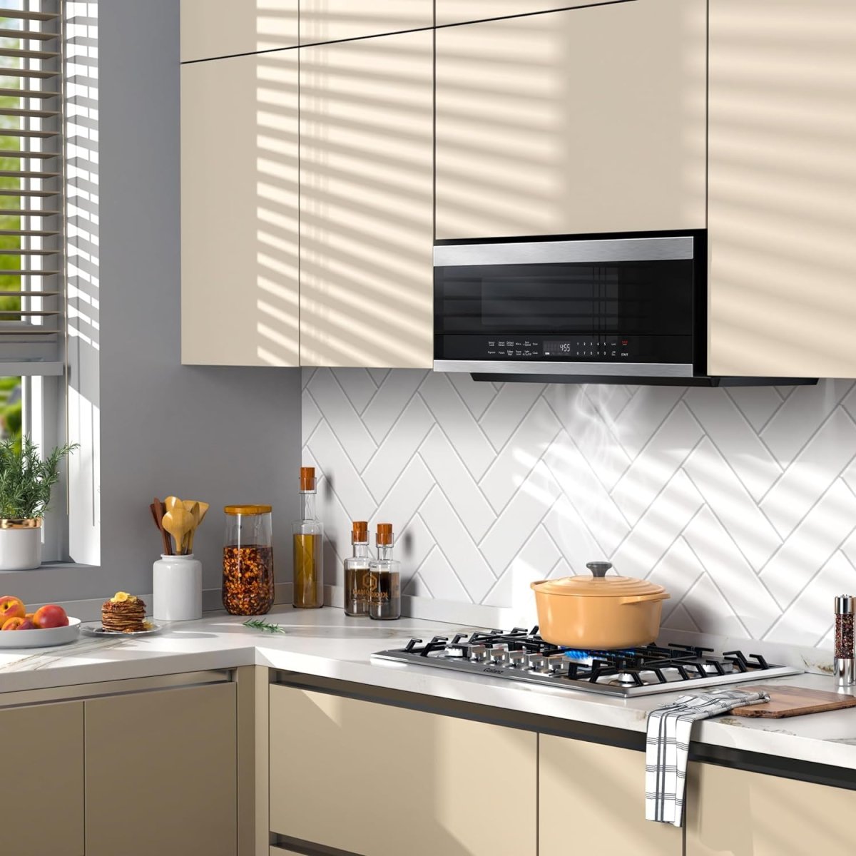 AOTRS304SB - MICROWAVES OVENS - AVIVA - Over - The - Range - Stainless Steel - Open Box - BonPrix Électroménagers