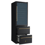 Azienda 24 Inch Dual Zone Wine Cooler, 15.8 Cu.Ft, 108 Bottles & 100 Cans, 2 Drawers, Charcoal Filters, Black - BonPrix Électroménagers