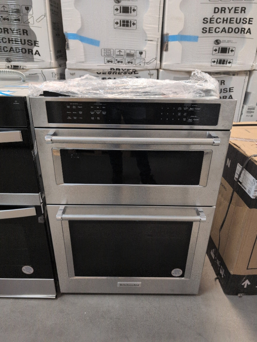 KOCE500ESS - WALL OVENS - KitchenAid - Combination Oven - Stainless Steel - Open Box - BonPrix Électroménagers
