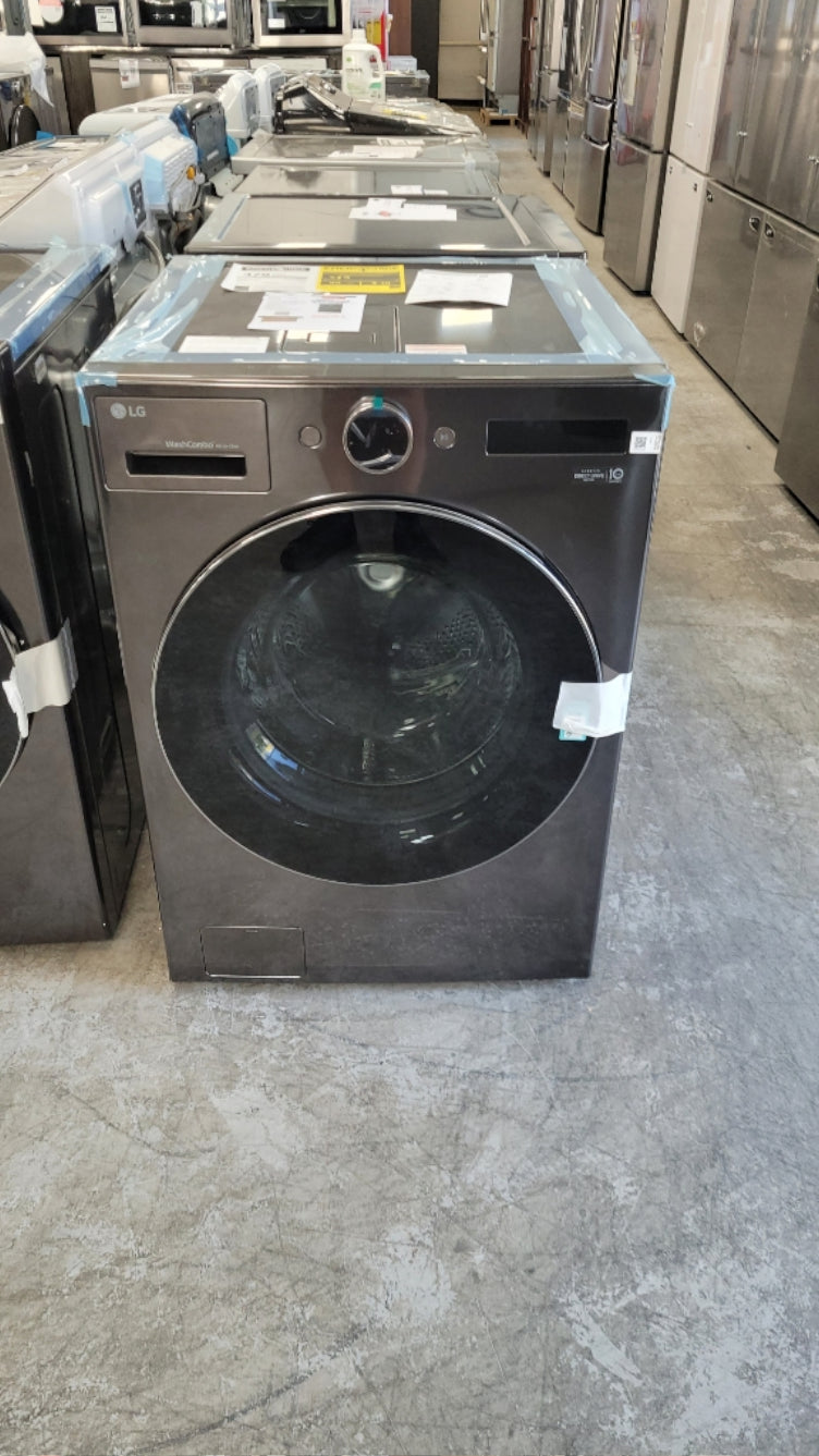 WM6998HBA - LAVEUSE SÉCHEUSE SUPERPOSÉES - LG - Tout en un - Électrique - Acier inoxydable noir - Boîte Ouverte