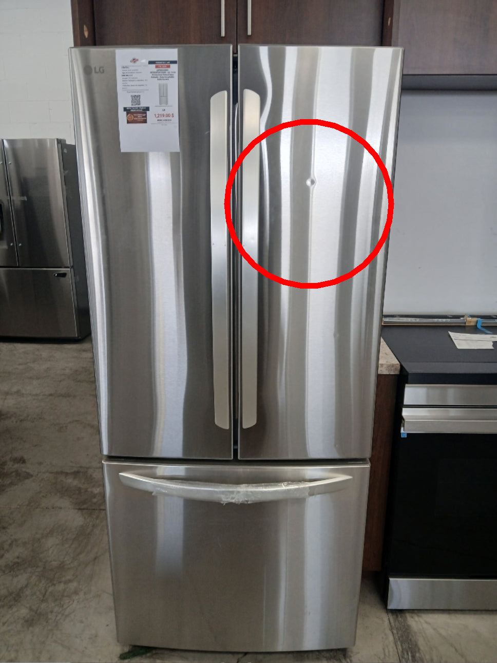 LRFNS2200S - REFRIGERATORS - LG - French 3-Door - Stainless Steel - Open Box - BonPrix Électroménagers
