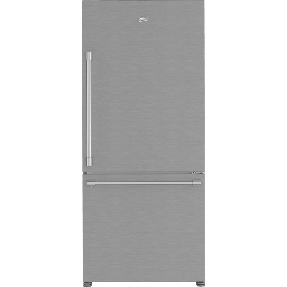 BFBD30216SSIM - REFRIGERATORS - Beko - Bottom Freezer - Stainless Steel - Open Box - BonPrix Électroménagers