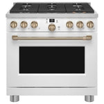 C2Y366P4TW2 - RANGES - Café - Dual Fuel - White - Open Box - BonPrix Électroménagers