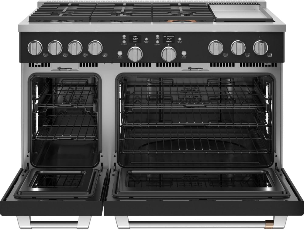 C2Y486P3TD1 - RANGES - Café - Dual Fuel - Matte Black - Open Box - BonPrix Électroménagers