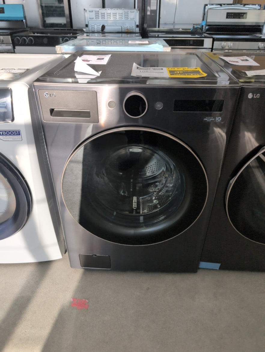 WM6500HBA - WASHERS - LG - Front Loading - Black Stainless - Open Box - BonPrix Électroménagers
