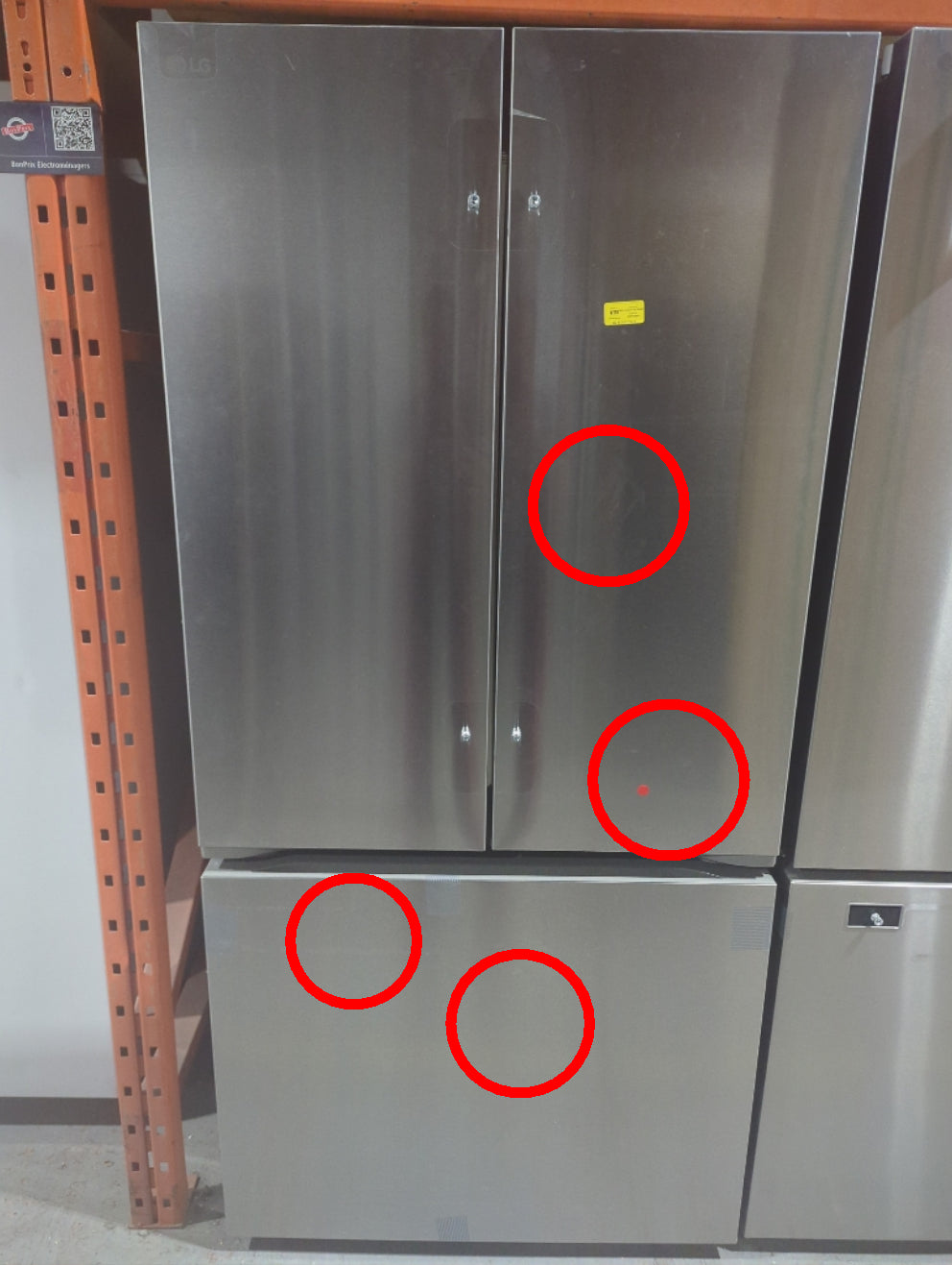 LF21G6201S - REFRIGERATORS - LG - French 3-Door - Stainless Steel - Open Box