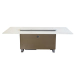 Cinetico Smart Dining Table in White, 5.3 cu.ft fridge and freezer with Bluetooth control - BonPrix Électroménagers