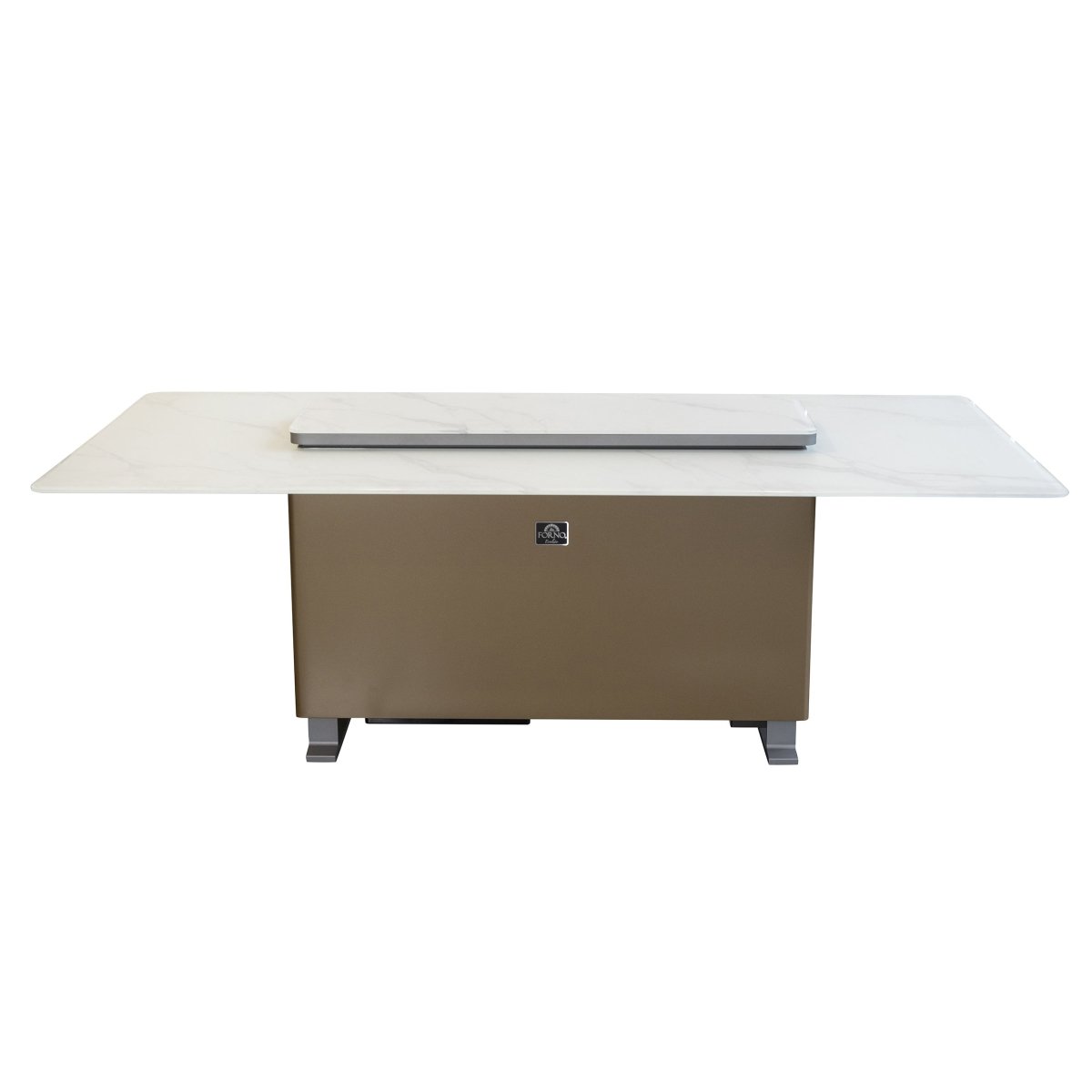 Cinetico Smart Dining Table in White, 5.3 cu.ft fridge and freezer with Bluetooth control - BonPrix Électroménagers
