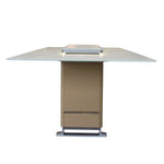 Cinetico Smart Dining Table in White, 5.3 cu.ft fridge and freezer with Bluetooth control - BonPrix Électroménagers