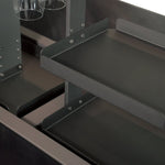 Cinetico Smart Dining Table, Midnight Marble, 5.3 cu.ft fridge and freezer with Bluetooth control - BonPrix Électroménagers