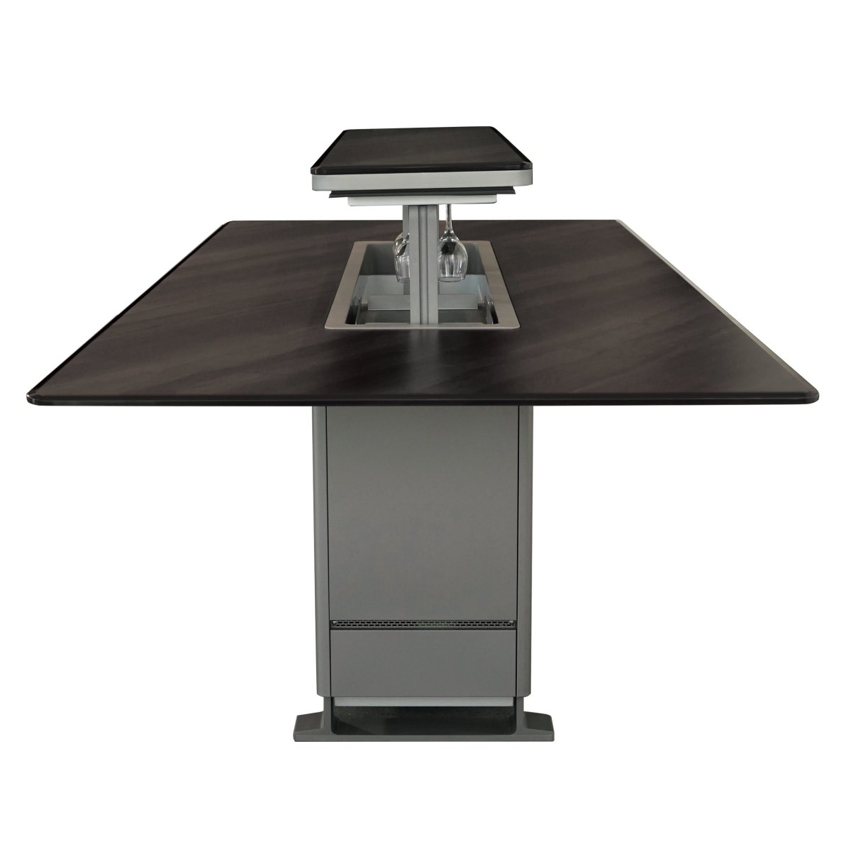 Cinetico Smart Dining Table, Midnight Marble, 5.3 cu.ft fridge and freezer with Bluetooth control - BonPrix Électroménagers