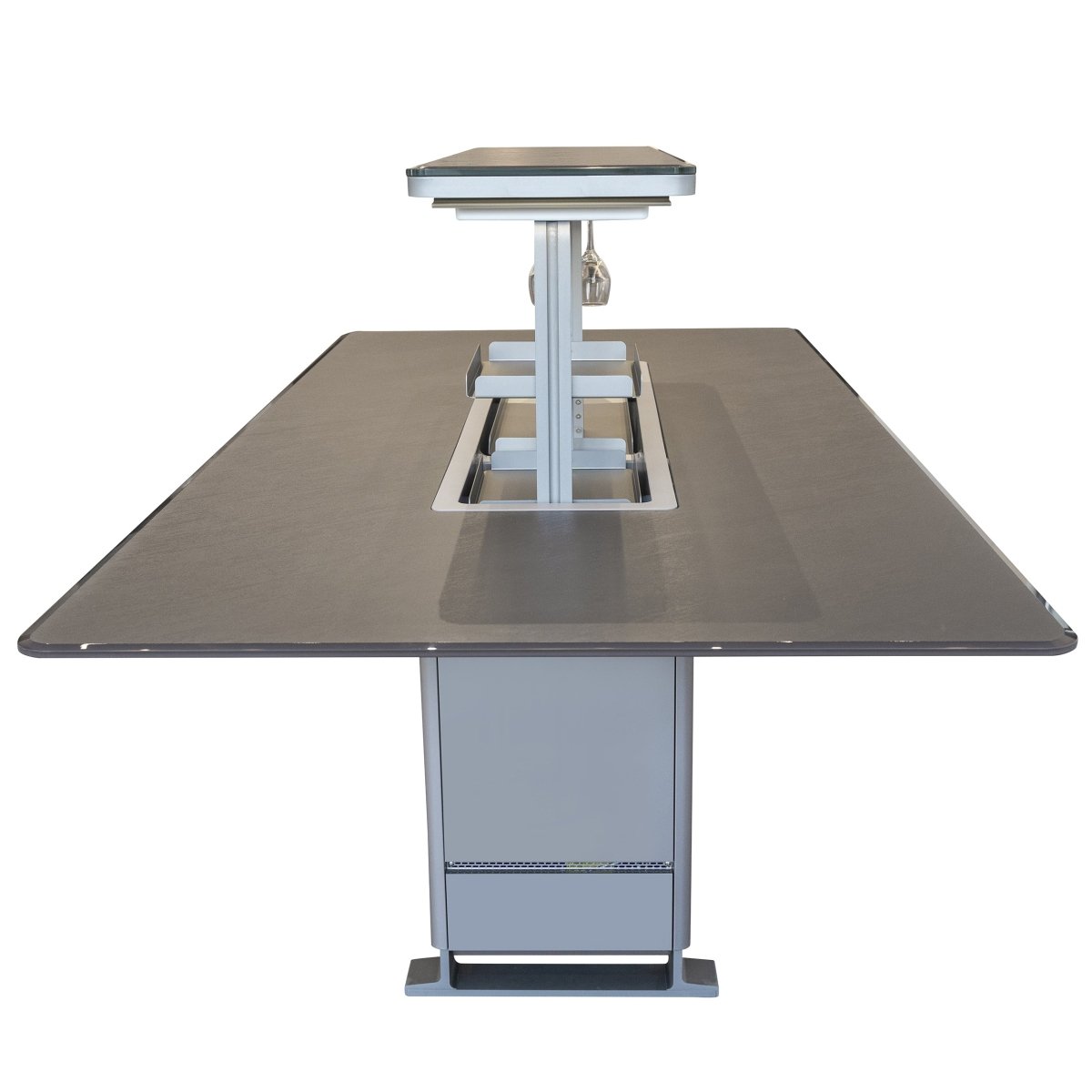 Cinetico Smart Dining Table, Sandstone Black, 5.3 cu.ft fridge and freezer with Bluetooth control - BonPrix Électroménagers