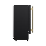 Cristallo 15 Inch Freestanding/Undercounter Ice maker, 66.1 lbs Chewable nugget, 8 kg / 17.6 lbs of ice storage, Black - BonPrix Électroménagers