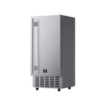 Cristallo 15 Inch Freestanding/Undercounter Ice maker, 66.1 lbs Chewable nugget, 8 kg / 17.6 lbs of ice storage, Stainless steel - BonPrix Électroménagers