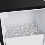 Cristallo 15 Inch Freestanding/Undercounter Ice maker, 79.4 lbs Cubed Ice daily, 12 kg / 26.5 lbs ice bin, Black - BonPrix Électroménagers