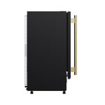 Cristallo 15 Inch Freestanding/Undercounter Ice maker, 79.4 lbs Cubed Ice daily, 12 kg / 26.5 lbs ice bin, Black - BonPrix Électroménagers