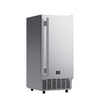 Cristallo 15 Inch Freestanding/Undercounter Ice maker, 79.4 lbs Cubed Ice daily, 12 kg / 26.5 lbs ice bin, Stainless steel - BonPrix Électroménagers
