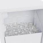 Cristallo 15 Inch Freestanding/Undercounter Ice maker, 79.4 lbs Cubed Ice daily, 12 kg / 26.5 lbs ice bin, White - BonPrix Électroménagers