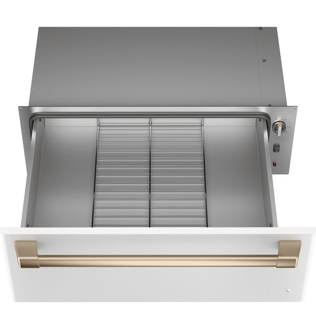 CTW900P4PW2 - WARMING DRAWER - GE CAFE - Matte White - Open Box - BonPrix Électroménagers