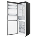 Custodia 24" Bottom Freezer, 10.3 cf., Left Swing, Ice Maker, Total No frost, Black, Antique Brass handles - BonPrix Électroménagers