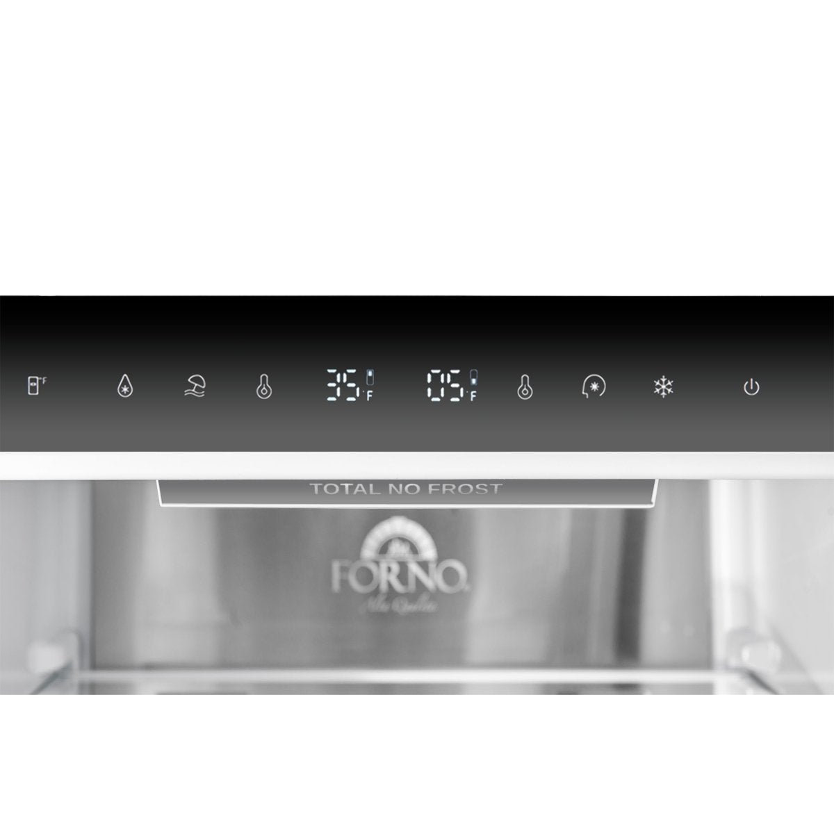 Custodia 24" Bottom Freezer, 10.3 cf., Right Swing, Total No frost, Black, Antique Brass handles - BonPrix Électroménagers