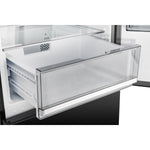 Custodia 24" Bottom Freezer, 10.3 cf., Right Swing, Total No frost, Black, Antique Brass handles - BonPrix Électroménagers