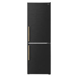 Custodia 24" Bottom Freezer, 10.3 cf., Right Swing, Total No frost, Black, Antique Brass handles - BonPrix Électroménagers