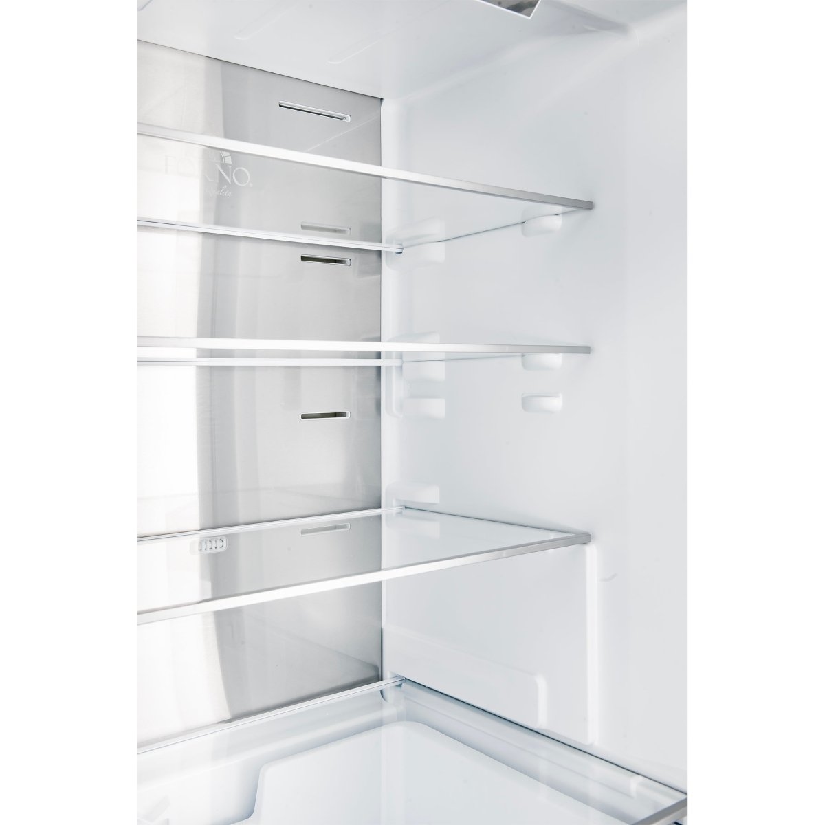Custodia 24" Bottom Freezer, 10.3 cf., Right Swing, Total No frost, White, Antique Brass handles - BonPrix Électroménagers