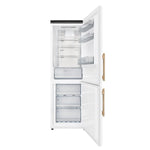 Custodia 24" Bottom Freezer, 10.3 cf., Right Swing, Total No frost, White, Antique Brass handles - BonPrix Électroménagers