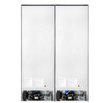 Custodia 48" Bottom Freezer combo, 20.6 cf., Ice Maker, Total No frost, Black, Antique Brass handles - BonPrix Électroménagers