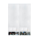 Custodia 48" Bottom Freezer combo, 20.6 cf., Ice Maker, Total No frost, White, Antique Brass handles - BonPrix Électroménagers