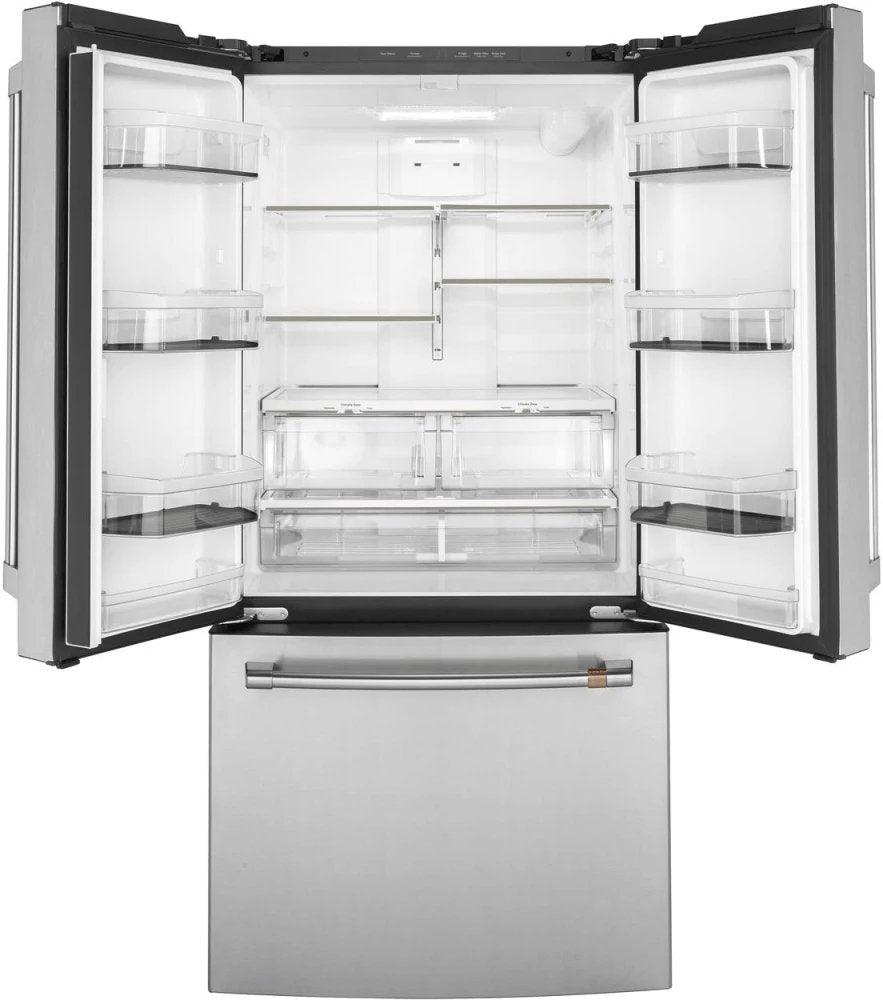 CWE19SP2NS1 - REFRIGERATORS - Café - French 3 - Door - Stainless Steel - Open Box - BonPrix Électroménagers