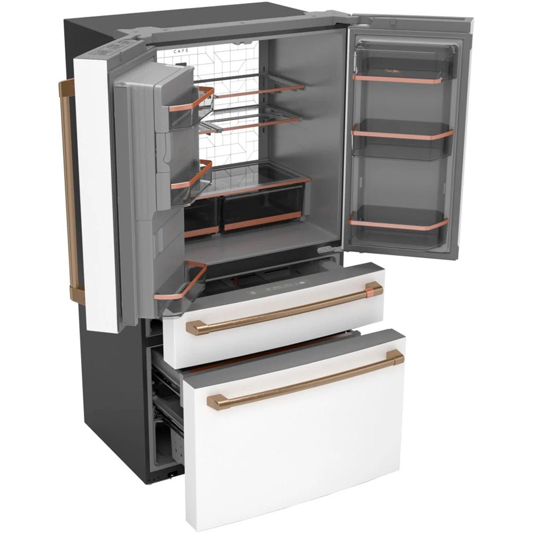 CXE22DP4PW2 - REFRIGERATORS - Café - French 4 - Door - White - Open Box - BonPrix Électroménagers