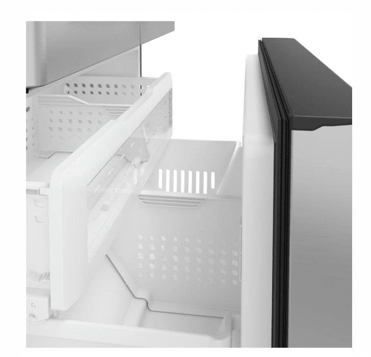 CYE22TP2MS1 - REFRIGERATORS - Café - French 3 - Door - Stainless Steel - Open Box - BonPrix Électroménagers