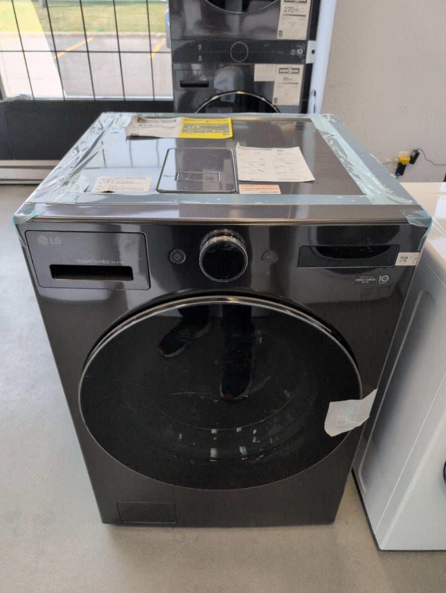 WM6998HBA - LAVEUSE SÉCHEUSE SUPERPOSÉES - LG - Tout en un - Électrique - Acier inoxydable noir - Boîte Ouverte