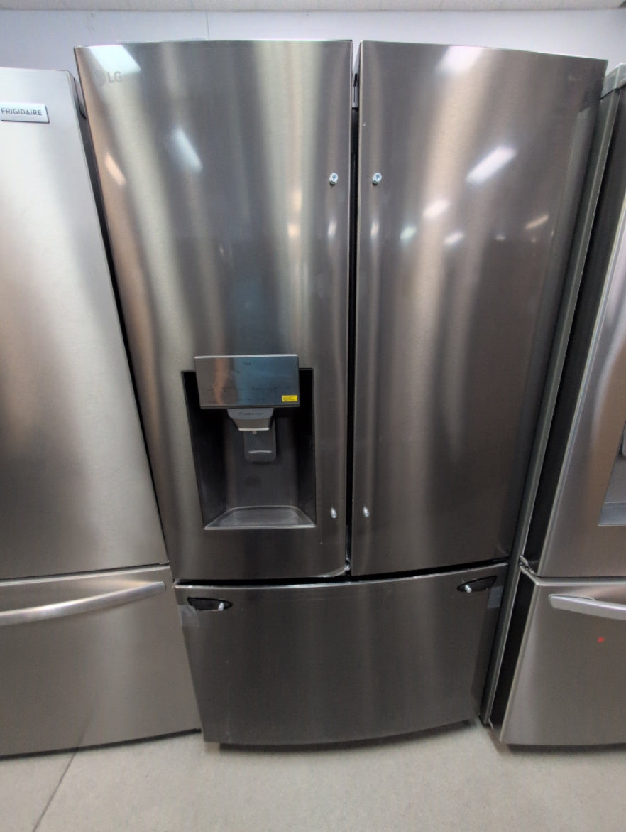 LRFS28XBD - REFRIGERATORS - LG - French 3-Door - Black Stainless - Open Box