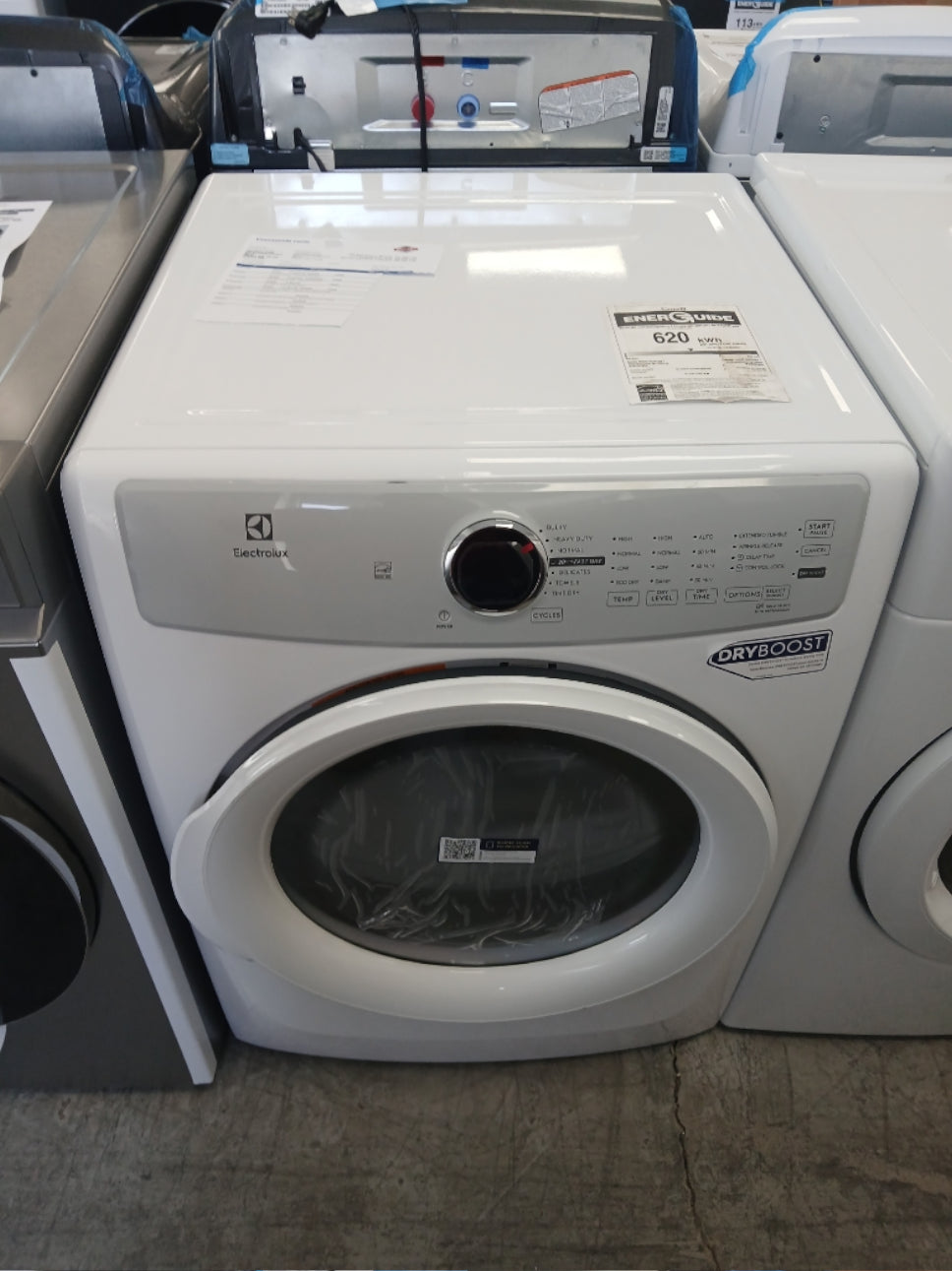 ELFE733CAW - DRYERS - Electrolux - Electric - White - Open Box - BonPrix Électroménagers