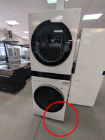 WKE100HWA - LAUNDRY CENTERS - LG - Stacked Washer/Dryer - Electric - White - Open Box
