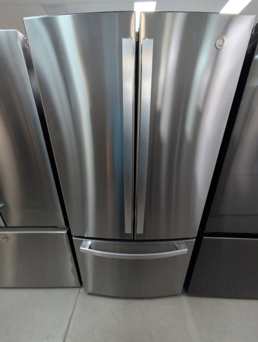 GNE25DYRKFS - REFRIGERATORS - GE - French 3-Door - Stainless Steel - Open Box