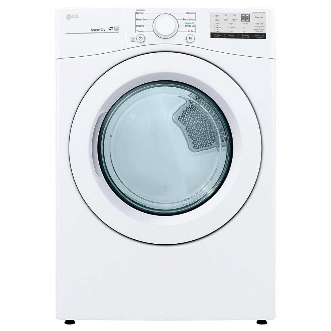 DLE3400W - DRYERS - LG - Electric - White - Open Box - BonPrix Électroménagers