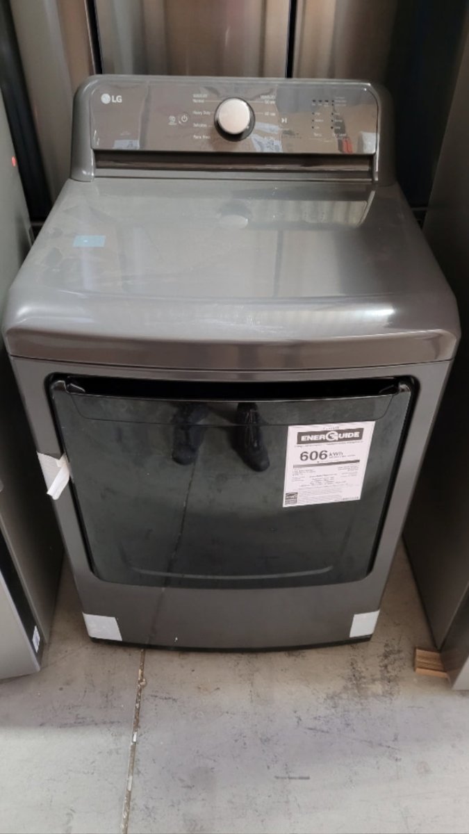 DLE6100M - DRYERS - LG - Electric - Chrome Shadow - Open Box - BonPrix Électroménagers
