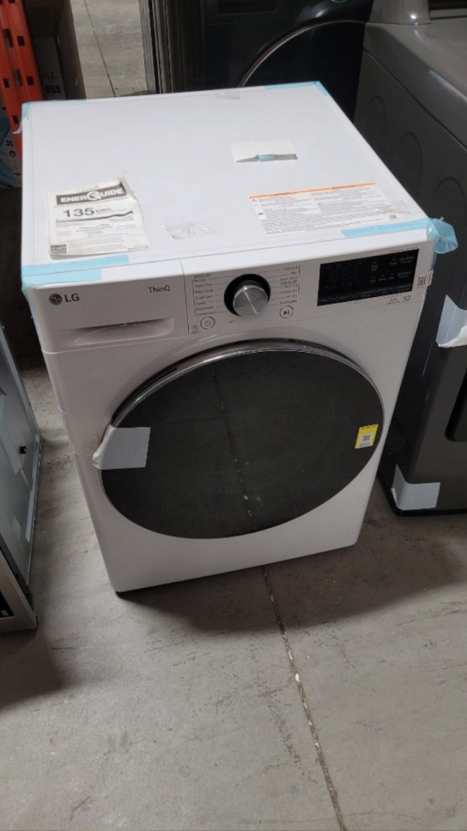 DLHC1455W - DRYERS - LG - Electric - White - Open Box - BonPrix Électroménagers