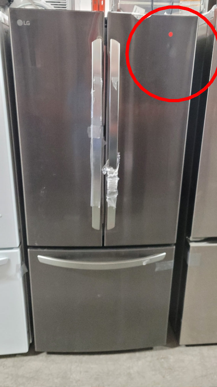 LRFNS2200D - REFRIGERATORS - LG - French 3-Door - Black Stainless - Open Box - BonPrix Électroménagers