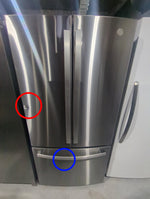 GNE25DYRKFS - REFRIGERATORS - GE - French 3-Door - Stainless Steel - Open Box - BonPrix Électroménagers
