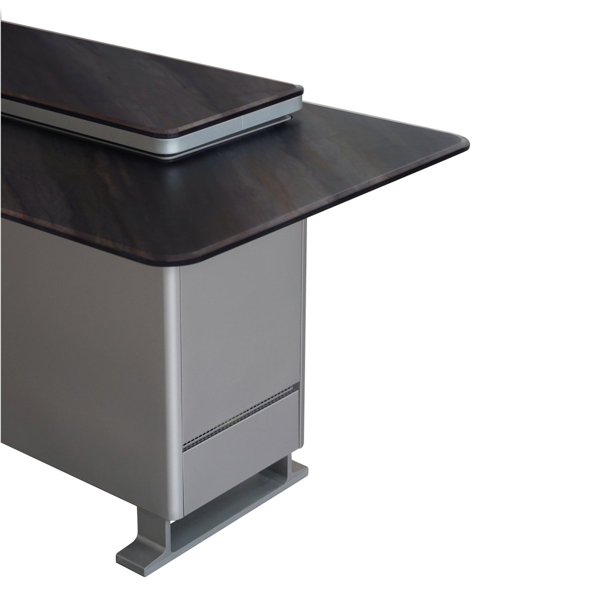 Elevato Smart Bar Table, Midnight Marble, 5.3 cu.ft fridge and freezer with Bluetooth control - BonPrix Électroménagers