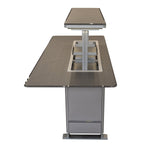 Elevato Smart Bar Table, Sandstone Black, 5.3 cu.ft fridge and freezer with Bluetooth control - BonPrix Électroménagers