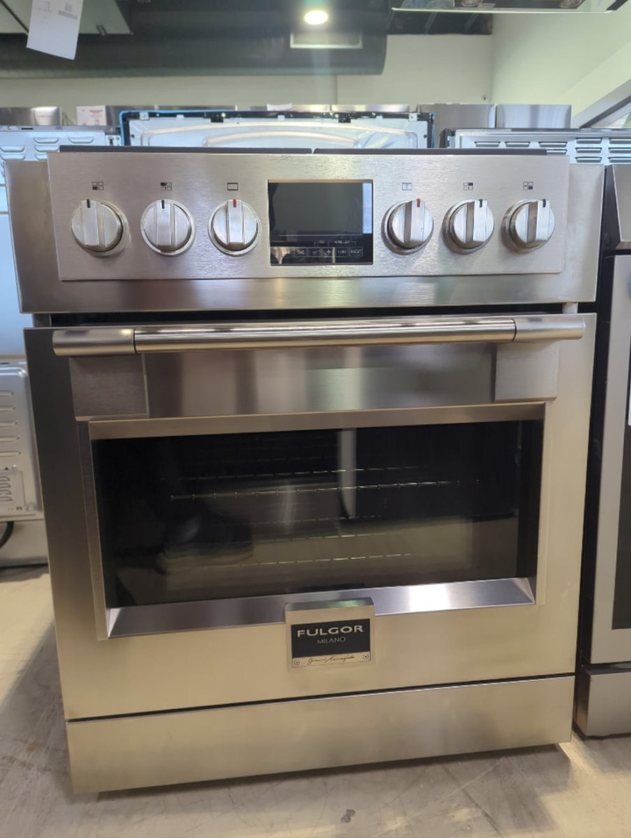 F6PDF304S1 - RANGES - Fulgor Milano - Dual Fuel - Stainless Steel - Open Box - BonPrix Électroménagers
