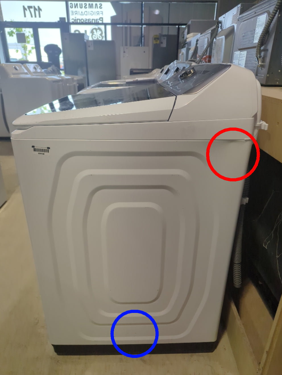 WA52DG5500AW - WASHERS - Samsung - Top Loading - White - Open Box