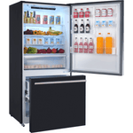 FFFFD1785 - 31BK - REFRIGERATORS - Forno - Bottom Freezer - Black Stainless - Open Box - BonPrix Électroménagers